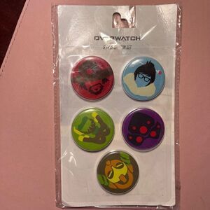 NEW Over Watch 5 Pack Botton Pins